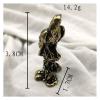ALDEPO Sculpture Tabletop 3D Mini Eagle Casting Animal Figurine Retro Style Metal Sculpture Room Desktop Collect Gift view 2