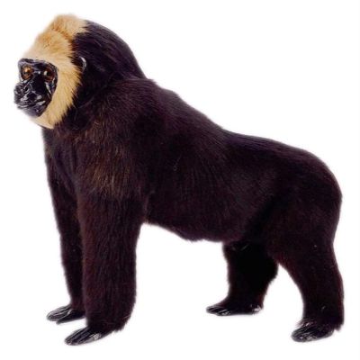 ALDEPO Sculpture Tabletop Office Living Room Decoration Sculptures Statue Figurine Simulation Gorilla Decoration Crafts Animal Model