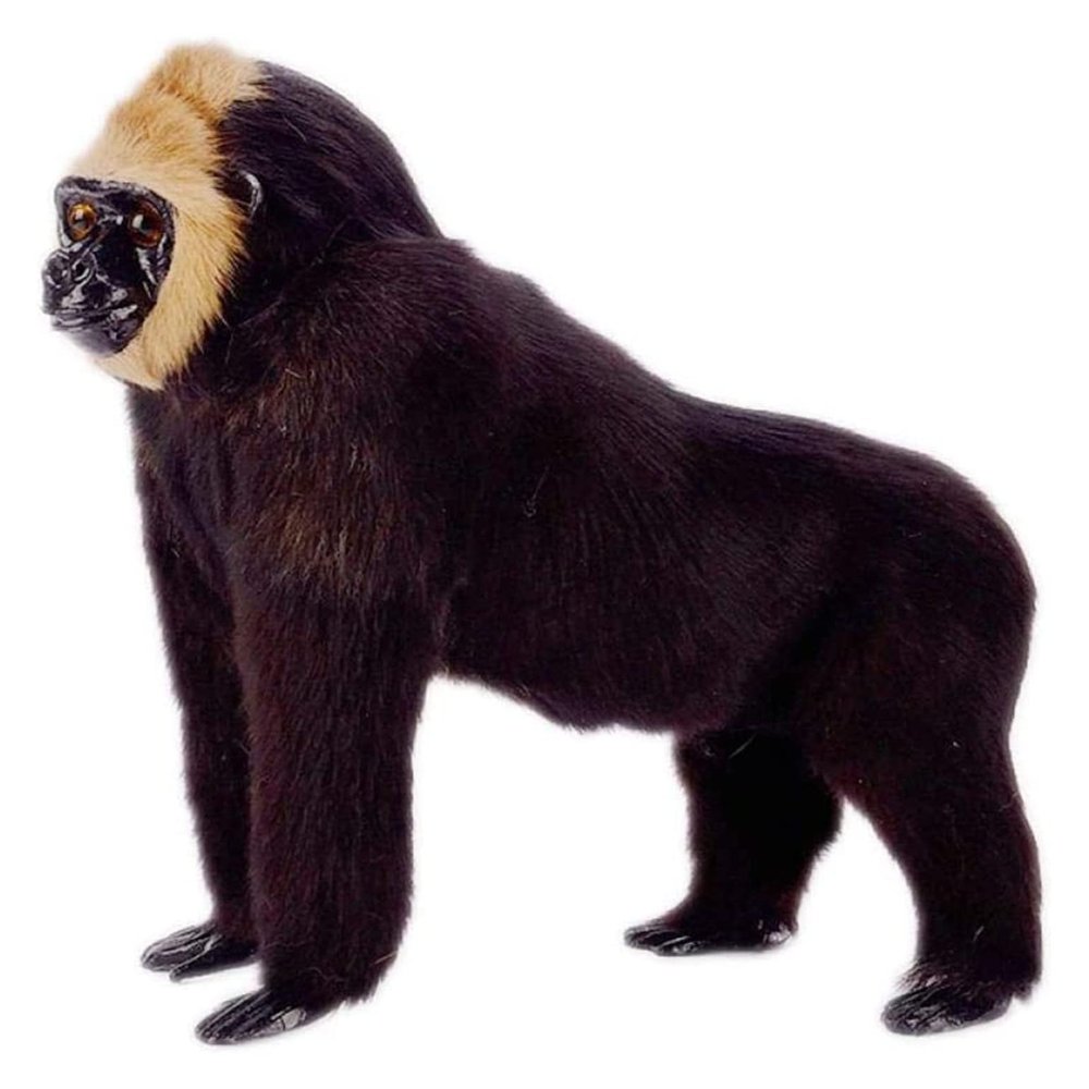 ALDEPO Sculpture Tabletop Office Living Room Decoration Sculptures Statue Figurine Simulation Gorilla Decoration Crafts Animal Model