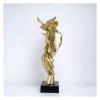 ALDEPO Sculpture Tabletop Statue Sculpture Desktop Decor Resin Golden Bird Couple Statues Figure Figurines Decor view 4