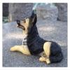 ALDEPO Sculpture Tabletop Office Living Room Decoration Sculptures Statue Figurine Simulation Wolf Dog Decoration Shepherd Dog Model Fake Dog Decoration Send Friends Move Housewarming Gifts view 3