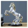 ALDEPO Sculpture Tabletop Decor Standing Horse Resin Statue Decor Horse Statues Horse Resin Statue Desktop Office Decor Desk Bookshelf Wine Cabinet to Attract Luck and Wea view 1