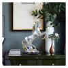 ALDEPO Sculpture Tabletop Decor Standing Horse Resin Statue Decor Horse Statues Horse Resin Statue Desktop Office Decor Desk Bookshelf Wine Cabinet to Attract Luck and Wea view 4