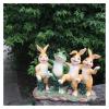 ALDEPO Sculpture Tabletop Office Living Room Decoration Sculptures Statue Figurine Garden Decoration Crafts Gardening Simulation Resin Rabbit Frog Home Garden Animal Frog view 1