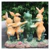 ALDEPO Sculpture Tabletop Office Living Room Decoration Sculptures Statue Figurine Garden Decoration Crafts Gardening Simulation Resin Rabbit Frog Home Garden Animal Frog view 3