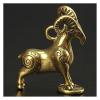 ALDEPO Sculpture Tabletop Brass Sheep Casting Statue Figurines Decor Desktop Crafts Landscaping Gifts Copper Key Ring Trinkets view 3