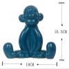 ALDEPO Sculpture Tabletop Cartoon Ceramic Balloon Monkey Decoration Children's Room Fashion Decor Monkey Sculpture Crafts Child Gift view 3