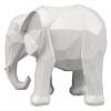 ALDEPO Sculpture Tabletop Sculptures Outdoor Decor Garden,Abstract 3D Print Elephant Statue Resin Ornaments Gift Geometric Elephant Sculpture Crafts view 1