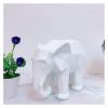 ALDEPO Sculpture Tabletop Sculptures Outdoor Decor Garden,Abstract 3D Print Elephant Statue Resin Ornaments Gift Geometric Elephant Sculpture Crafts view 3