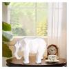 ALDEPO Sculpture Tabletop Sculptures Outdoor Decor Garden,Abstract 3D Print Elephant Statue Resin Ornaments Gift Geometric Elephant Sculpture Crafts view 4