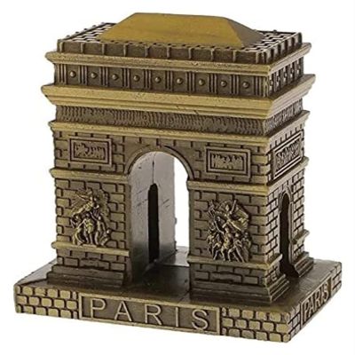 ALDEPO Sculpture Tabletop Large Size Metal Paris Arch of Triumph Figurine Arch De Triumph Statue Landmark Building Architecture Decor