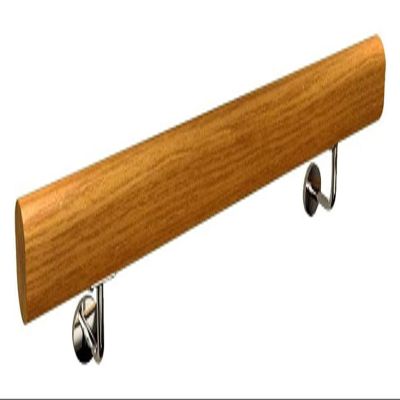 ALDEPO Grab Bars 30-600Cm Pine Safety Non-Slip Stair Handrail with Stainless Steel Bracket, Handrail for The Elderly and Disabled, Handrail for Family Hospital Toilet Protection/90Cm (Size : 160Cm)