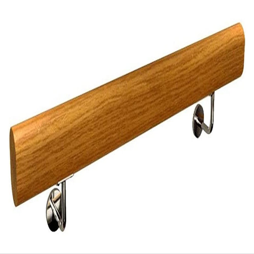 ALDEPO Grab Bars 30-600Cm Pine Safety Non-Slip Stair Handrail with Stainless Steel Bracket, Handrail for The Elderly and Disabled, Handrail for Family Hospital Toilet Protection/90Cm (Size : 160Cm)
