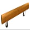 ALDEPO Grab Bars 30-600Cm Pine Safety Non-Slip Stair Handrail with Stainless Steel Bracket, Handrail for The Elderly and Disabled, Handrail for Family Hospital Toilet Protection/90Cm (Size : 160Cm) view 1