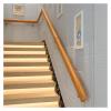 ALDEPO Grab Bars 30-600Cm Pine Safety Non-Slip Stair Handrail with Stainless Steel Bracket, Handrail for The Elderly and Disabled, Handrail for Family Hospital Toilet Protection/90Cm (Size : 160Cm) view 2