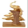 ALDEPO Sculpture Tabletop Statues Decor,Creative Resin Beautiful Gold Peacock Animal Crafted Figurines,Desktop Shelf Crafts Art Dcor Statuettes Indoor Living Room Or Office view 4