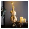 ALDEPO Sculpture Tabletop Desk Decoration Sculpture,Violin Model Decoration Music Figurine Statue Art Sculpture Office Desk Accessorie view 4