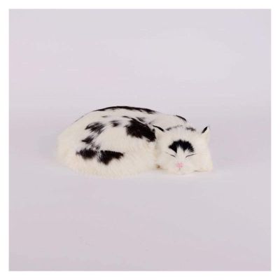 ALDEPO Sculpture Tabletop Office Living Room Decoration Sculptures Statue Figurine Simulation Cat Sleeping Cat Decoration Creative Home Decorations Home Furnishings @A (Color : E)