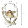 ALDEPO Sculpture Tabletop Angel Statue, Flower Fairy Statue Swinging, Abstract Resin Figurine, Suitable Living Room, Bedroom, Study, Girl Birthday, Marriage, Gift view 2