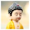 ALDEPO Sculpture Tabletop Sculptures Outdoor Decor Garden,Buddha Statue Ornaments Zen Ceramics Small Tathagata Car Decoration Crafts view 2