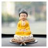 ALDEPO Sculpture Tabletop Sculptures Outdoor Decor Garden,Buddha Statue Ornaments Zen Ceramics Small Tathagata Car Decoration Crafts view 4