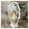 ALDEPO Sculpture Tabletop Family Art Figurines Statue, Swinging Flower Fairy, Resin Figure, Have an Elegant Realistic Shape, Suitable Living Room, Bedroom, Study, Girl's Birthday, Gift view 3