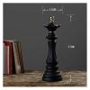 ALDEPO Sculpture Tabletop Decor Three Pack Chess King Queen Knight Statue Ornament Collectible Figurine Craft Furnishing House Office Desk Table Wine Cabinet Arrangement Gift view 2