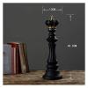 ALDEPO Sculpture Tabletop Decor Three Pack Chess King Queen Knight Statue Ornament Collectible Figurine Craft Furnishing House Office Desk Table Wine Cabinet Arrangement Gift view 3