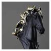 ALDEPO Sculpture Tabletop Decor Three Pack Chess King Queen Knight Statue Ornament Collectible Figurine Craft Furnishing House Office Desk Table Wine Cabinet Arrangement Gift view 4