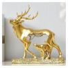 ALDEPO Sculpture Tabletop Unique Statue Sculpture Desk Decorations Statue,Modern Hollow Ornaments Wine Cabinet Animal Deer Statue Office Porch Decoration view 2