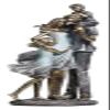 ALDEPO Sculpture Tabletop Decor Statues Figurines Statuettes,A Family Who Loves Each Other Design Character Statues Art Simple Creative Living Room Bar Decor view 1