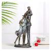 ALDEPO Sculpture Tabletop Decor Statues Figurines Statuettes,A Family Who Loves Each Other Design Character Statues Art Simple Creative Living Room Bar Decor view 2
