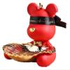 ALDEPO Sculpture Tabletop Statue Sculpture Statue Decor Miniature Cute Little Fresh Blindfolded Bear Candy Storage Figurines view 1
