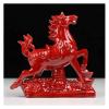 ALDEPO Sculpture Tabletop Sculptures Statue Figurine Ceramic Red Horse Living Room Horse Crafts Gift (Color : Animal Horse) view 2
