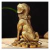 ALDEPO Sculpture Tabletop Decor Statues Pure Golden Zodiac Dog Brass Decor Figurine Chinese Feng Shui Gift Collection Attract Wealth and Good Luck and Office view 4