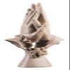 ALDEPO Sculpture Tabletop Family Art Figurines Creative Craft Living Room Office Wedding Couple Gift Accessories (Color : Natural) view 1