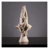 ALDEPO Sculpture Tabletop Family Art Figurines Creative Craft Living Room Office Wedding Couple Gift Accessories (Color : Natural) view 4