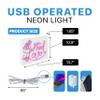 JONATHAN Y NEN1033A 13.7" x 10.9" "All You Need Is Love" LED Neon Sign, Pink USB Powered Light in Acrylic Box, Modern Tabletop and Wall Decor for Bedroom, Living Room, Dorm Room, Party view 4