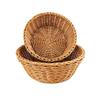 YSJX kitchen&bedroom Storage Accessories 3pcs/set Imitation Rattan Weaving Basket Storage Basket Water Fruit Basket Vegetable Basket Egg Basket Supermarket Display Basket Woven Basket view 1