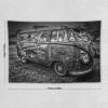 YNEE Tapestry Odd-old Car Monochrome Theme Old School Wall Decor Tapestries 40"x60" view 2