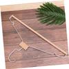 5pcs Wooden Metal Hangers Heavy Duty Coat Hooks for Home Slotted Design Modern Clothing Rack 360 Rotatable Elegant view 2