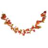 Welcome Wreath Autumn Wreath Christmas Decoration Thanksgiving Garland Window Restaurant Home Artificial Maple Leaf Decoration Wreath Door Wall, 6 Styles Artificial Eucalyptus Wreath (Size : B) view 1