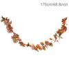 Welcome Wreath Autumn Wreath Christmas Decoration Thanksgiving Garland Window Restaurant Home Artificial Maple Leaf Decoration Wreath Door Wall, 6 Styles Artificial Eucalyptus Wreath (Size : B) view 2