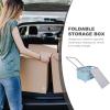 Cabilock Wheeled Storage Bin with Lid 16.53X11.41X9.44In Foldable Rolling Organizer for Clothes Toys Books Groceries Stackable Storage Container for Home Car Trunk view 3
