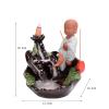 Incense Burner Creative Home Furnishing Zen Buddhist Monk Incense Burner Fengshui Ornaments Tea Pet Ashtray with 20 Incense Cones Incense Holders view 2