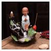 Incense Burner Creative Home Furnishing Zen Buddhist Monk Incense Burner Fengshui Ornaments Tea Pet Ashtray with 20 Incense Cones Incense Holders view 3
