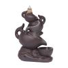 Incense Burner Tea Pot Backflow Incense Burner Incense Holder Antique Purple Clay Aromatherapy Ornament Home Decor Yoga Tea Ceremony + 20 Cones Incense Holders view 1