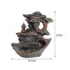 Incense Burner Incense Censer Waterfall Backflow Incense Burner Zen Resin Rockery Water Flowing Mountain View Ornaments with 20Pcs Incense Cones Incense Holders ( Color : PUAA and 20Incense ) view 2