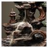 Incense Burner Incense Censer Waterfall Backflow Incense Burner Zen Resin Rockery Water Flowing Mountain View Ornaments with 20Pcs Incense Cones Incense Holders ( Color : PUAA and 20Incense ) view 3