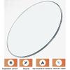 TOCTUS Tempered Glass Table Top Round, 32inch Dining Table Glass Top Transparent, with Flat Polished Edge, Easy to Clean, Clear(65cm/26inch) view 2